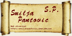 Smilja Pantović vizit kartica